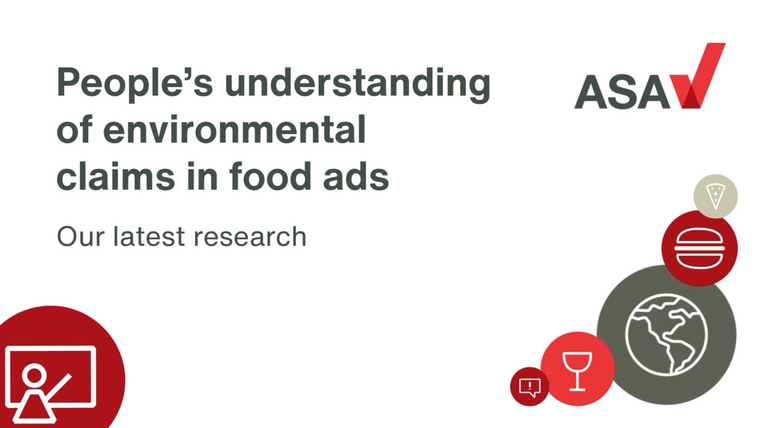 Environmental claims in food advertising