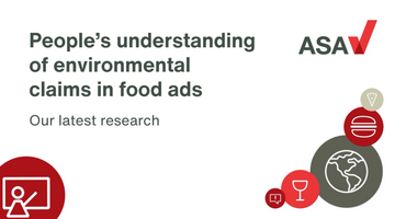 Environmental claims in food advertising