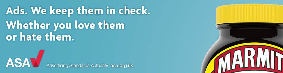 ASA advert with a Marmite jar illustrating that advertising is regulated, whether audiences love ads or hate them.