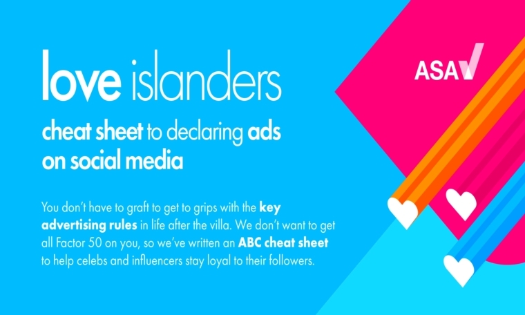 ASA and ITV couple up to help Love Islanders use #ad
